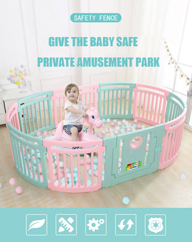 Indoor Baby Playpens Outdoor Games Fencing Children Play Fence Kids Activity Gear Environmental Protection Safety Guardrail Yard