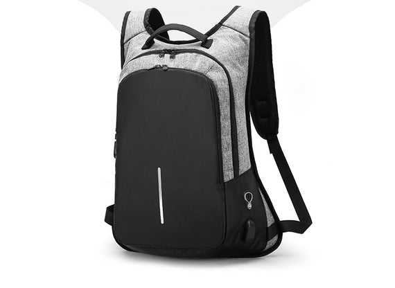 Foreign trade creative backpack men's bag men computer bag usb bag new password lock anti-theft bag unisex